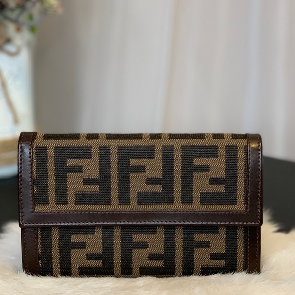 FENDI Zucca Continental Wallet (Tobacco) - Picture 9 of 9